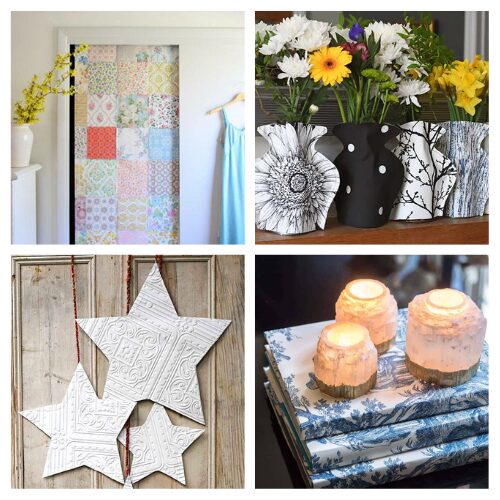16 Ways to Use Up Extra Wallpaper- Don't let those expensive wallpaper scraps go to waste! From lining the back of a hutch to creating custom wall art, these creative ways to use up leftover wallpaper will give your home a high-end look on a tiny budget. These easy DIY upcycling projects are the perfect way to add color and pattern to any room without a full renovation. | #WallpaperDIY #UpcycledDecor #HomeDecorHacks #BudgetFriendlyDIY #ACultivatedNest