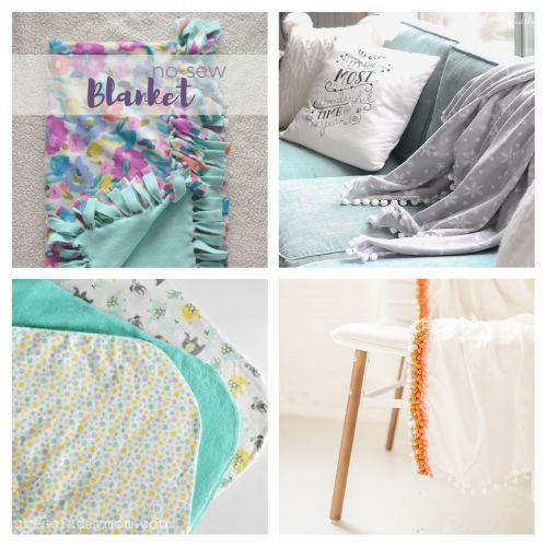 20 Cozy No-Sew Blanket Tutorials- Snuggle up with these cozy no-sew DIY blanket projects! Whether you’re a beginner crafter or looking for quick homemade gift ideas, these easy tutorials have something for everyone. Create fleece tie blankets, baby blankets, flannel throws and more – all without sewing a single stitch! | #DIYBlanket #NoSewProjects #BlanketTutorial #BeginnerCraft #ACultivatedNest
