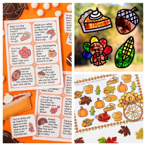 16 Printable Thanksgiving Activities to Keep Kids Busy During Dinner- Looking for fun and easy ways to keep the kids entertained on Thanksgiving? Discover printable Thanksgiving activities that are perfect for keeping little hands busy during dinner! From coloring pages and word games to crafts and scavenger hunts, these printables are sure to create joyful memories (and a little quiet time for parents!). | #ThanksgivingActivities #ThanksgivingPrintables #KidsActivities #ThanksgivingFun #ACultivatedNest 16 Printable Thanksgiving Actions to Maintain Children Busy Throughout Dinner