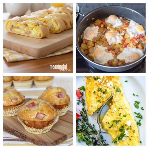 16 Savory Breakfast Recipes That Use Up Holiday Ham- Wondering what to do with that leftover holiday ham? These recipes are the perfect way to use up every slice. These savory breakfast ideas are guaranteed crowd-pleasers. Stop searching for "leftover ham recipes" and start cooking! | #HolidayLeftovers #HamRecipes #BreakfastIdeas #SavoryBreakfast #ACultivatedNest