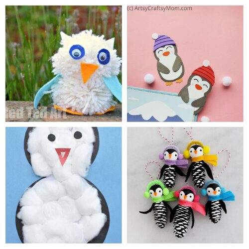 16 Easy Winter Animals Kids Activities- Looking for simple indoor activities for a chilly day? These adorable winter animal crafts use basic supplies like cotton balls and pom poms that you probably already have in your craft closet! From fluffy polar bears to cute pom pom penguins, these DIY projects are perfect for toddlers and preschoolers. | #KidsCrafts #WinterActivities #PreschoolActivities #EasyCrafts #ACultivatedNest