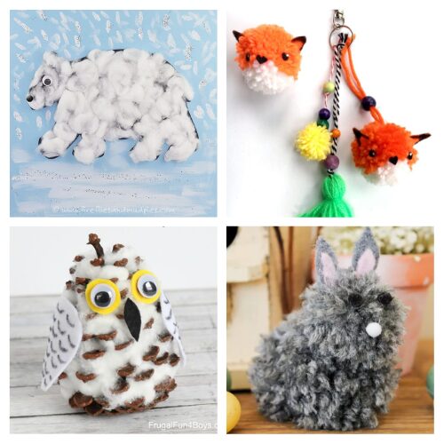 16 Easy Winter Animals Kids Crafts Using Cotton Balls and Pom Poms- Looking for simple indoor activities for a chilly day? These adorable winter animal crafts use basic supplies like cotton balls and pom poms that you probably already have in your craft closet! From fluffy polar bears to cute pom pom penguins, these DIY projects are perfect for toddlers and preschoolers. | #KidsCrafts #WinterActivities #PreschoolActivities #EasyCrafts #ACultivatedNest