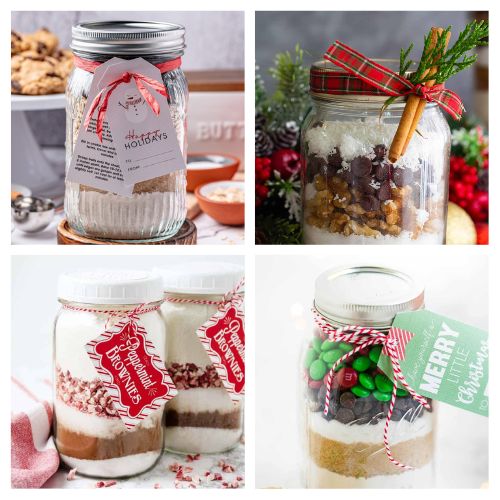 24 Mason Jar Baking Mix Gifts- Treat your friends and family to delicious homemade gifts this season with these Mason Jar baking mix gifts! From cookie and brownie mixes to muffins and hot chocolate, these simple DIY recipes are perfect for the holidays or any special occasion. Your recipients will love the creative (and tasty!) touch. | #MasonJarGifts #DIYHolidayGifts #GiftIdeas #FoodGifts #ACultivatedNest 24 Mason Jar Baking Mix Gifts- Treat your friends and family to delicious homemade gifts this season with these Mason Jar baking mix gifts! From cookie and brownie mixes to muffins and hot chocolate, these simple DIY recipes are perfect for the holidays or any special occasion. Your recipients will love the creative (and tasty!) touch. | #MasonJarGifts #DIYHolidayGifts #GiftIdeas #FoodGifts #ACultivatedNest