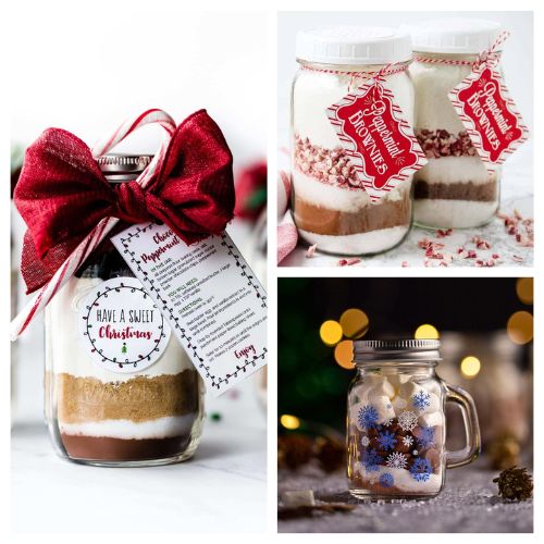24 Mason Jar Baking Mix Gifts- Treat your friends and family to delicious homemade gifts this season with these Mason Jar baking mix gifts! From cookie and brownie mixes to muffins and hot chocolate, these simple DIY recipes are perfect for the holidays or any special occasion. Your recipients will love the creative (and tasty!) touch. | #MasonJarGifts #DIYHolidayGifts #GiftIdeas #FoodGifts #ACultivatedNest 24 Mason Jar Baking Combine Items- A Cultivated Nest