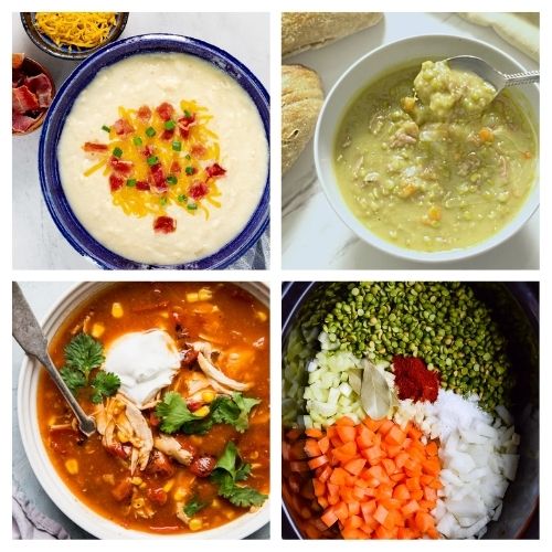 20 Slow Cooker Soup Recipes with 5 Ingredients or Less- Stop stressing over dinner! These slow cooker soup recipes use 5 ingredients or less, making them the ultimate life hack for busy weeknights. Whether you're craving a hearty potato soup or a zesty taco chili, these easy crock-pot meals save you time and money without sacrificing flavor. Perfect for meal prepping or those days when you just need a "set-it-and-forget-it" dinner solution that the whole family will love. | #SlowCookerRecipes #CrockpotSoups #5IngredientMeals #EasyDinnerIdeas #ACultivatedNest