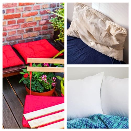 10 Creative Ideas to Repurpose Old Pillows and Pillowcases- Don’t throw away those flat, old pillows!Discover genius ways to upcycle old bed pillows into cozy pet beds, plush floor cushions, and even garden kneelers. These budget-friendly DIY projects give your tired bedding a second life while saving you money on home decor and pet supplies. Perfect for a quick weekend project! | #UpcycledHome #OldPillowHacks #DIYPetBed #FrugalLiving #DIYProjects #ACultivatedNest