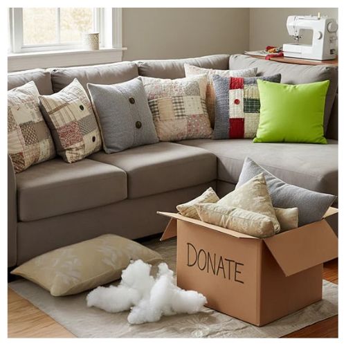 10 Creative Ideas to Repurpose Old Pillows and Pillowcases- Don’t throw away those flat, old pillows!Discover genius ways to upcycle old bed pillows into cozy pet beds, plush floor cushions, and even garden kneelers. These budget-friendly DIY projects give your tired bedding a second life while saving you money on home decor and pet supplies. Perfect for a quick weekend project! | #UpcycledHome #OldPillowHacks #DIYPetBed #FrugalLiving #DIYProjects #ACultivatedNest