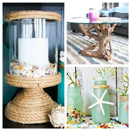 16 Beach Inspired DIY Decor Ideas to Welcome Summer- Bring the ocean breeze home! Discover beautiful beach-inspired DIY decor ideas to get your house ready for summer. From coastal signs to sea-glass-inspired jars, these easy projects will turn your space into a relaxing seaside sanctuary. | #BeachDecor #SummerDIY #CoastalStyle #HomeDecor #ACultivatedNest
