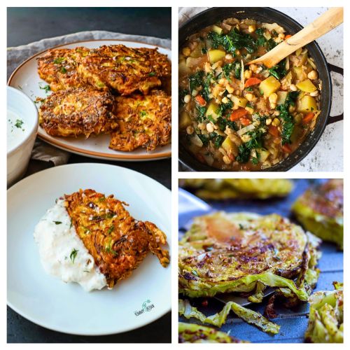 10 Delicious Ways to Eat More Cabbage- Looking for healthy ways to use that head of cabbage in your fridge? From 20-minute turkey egg roll bowls to crispy roasted cabbage steaks and slow-cooker comfort food, these delicious recipes make it easy to add more nutrients to your diet! These budget-friendly, family-approved meals are perfect for quick weeknight dinners or simple side dishes. Click to find your new favorite way to cook cabbage! | #HealthyRecipes #CabbageRecipes #CleanEating #ACultivatedNest