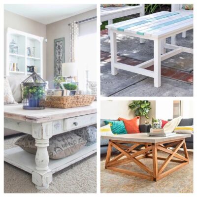 20 Beautiful DIY Coffee Tables