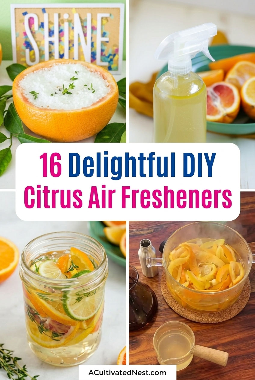 16 Delightful DIY Citrus & Spice Air Fresheners- Want your living space to smell instantly like a cozy holiday retreat? Learn how to combine dried citrus with pantry spices to create stunning homemade air fresheners. From beautiful dry potpourri bowls to aromatic drawer sachets, these simple, eco-friendly projects are perfect for freshening up your home! | #HomemadePotpourri #NaturalDeodorizer #EcoFriendlyLiving #HomemadeSolutions #ACultivatedNest