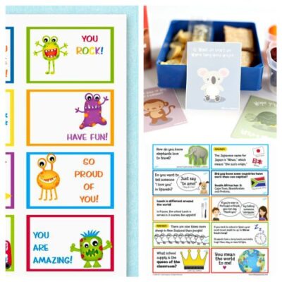 10 Free Printable Lunchbox Notes for Kids