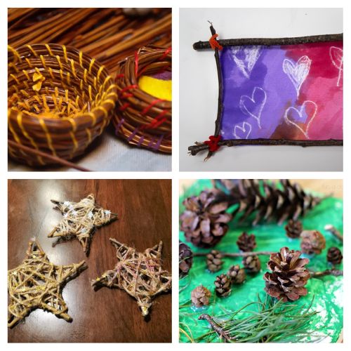 16 Twig and Pine Needle Crafts for Kids- Looking for a budget-friendly outdoor activity for your kids? Turn simple yard treasures into creative art projects! Discover easy pine needle and twig craft ideas that encourage hands-on learning and imaginative play. Perfect for weekend crafting, nature walks, and seasonal fun. | #KidsCrafts #NatureCrafts #CraftsForKids #BudgetFriendlyCrafts #ACultivatedNest