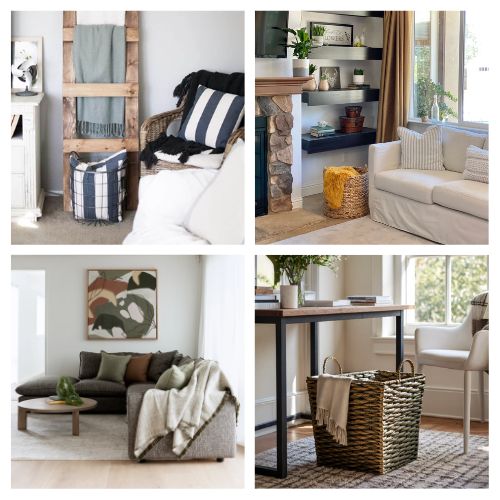 16 Genius Space-Saving Ways to Store Blankets & Throws- Are extra blankets and cozy throws taking over your living room? Keep your home organized and clutter-free with these genius space-saving blanket storage ideas! From stylish basket setups and clever folding hacks to space-saving ladders and hidden storage furniture, these practical tips will keep your cozy essentials accessible without sacrificing style. Perfect for small apartments and cozy homes alike! | #BlanketStorage #HomeOrganization #SmallSpaceLiving #LivingRoomOrganization #ACultivatedNest