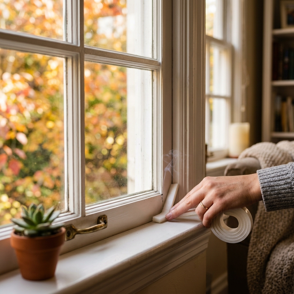 7 Unnoticed Energy Drains to Fix Before Heating Season Hits- Stop letting your hard-earned money leak out the window! Before the cool weather sets in, tackle these hidden energy drains around your home. From simple 5-minute outlet fixes to smart thermostat hacks, these easy DIY weatherization tips will keep your house cozy and your heating bills low all season long. Save this checklist for your weekend home prep! | #FrugalLiving #EnergySavingTips #HomeMaintenance #FallPrep #ACultivatedNest