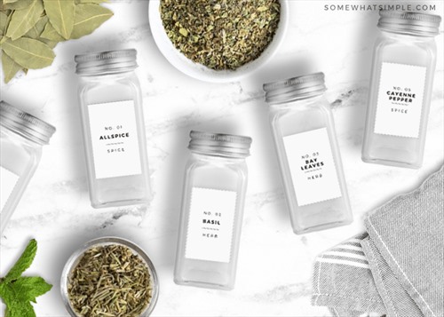 10 Free Spice Jar Printable Labels- Ready for a kitchen refresh? Give your spice collection a budget-friendly makeover with these stunning FREE printable spice jar labels! From minimalist modern to charming farmhouse styles, there’s a design for every kitchen. Say goodbye to pantry clutter and hello to beautifully organized, easy-to-find seasonings! |#kitchenorganization #pantryorganization #spicejarlabels #freeprintables #ACultivatedNest