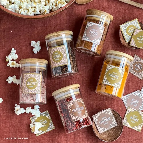 10 Free Printable Spice Jar Labels- Ready for a kitchen refresh? Give your spice collection a budget-friendly makeover with these stunning FREE printable spice jar labels! From minimalist modern to charming farmhouse styles, there’s a design for every kitchen. Say goodbye to pantry clutter and hello to beautifully organized, easy-to-find seasonings! |#kitchenorganization #pantryorganization #spicejarlabels #freeprintables #ACultivatedNest