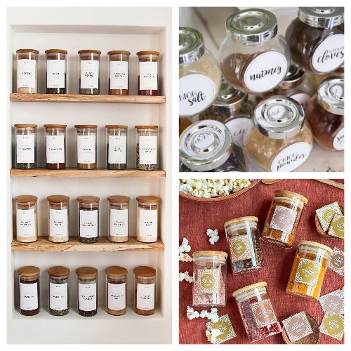 10 Free Printable Spice Jar Labels- Ready for a kitchen refresh? Give your spice collection a budget-friendly makeover with these stunning FREE printable spice jar labels! From minimalist modern to charming farmhouse styles, there’s a design for every kitchen. Say goodbye to pantry clutter and hello to beautifully organized, easy-to-find seasonings! |#kitchenorganization #pantryorganization #spicejarlabels #freeprintables #ACultivatedNest