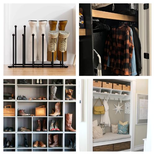 16 Genius Winter Gear Organization Hacks- Tired of winter gear taking over your entryway? Boot piles and scarf clutter don't stand a chance! Discover genius tips for organizing coats, scarves, and boots in small closets, mudrooms, and tight hallways. Keep your cold-weather gear neat, accessible, and ready for busy mornings! | #HomeOrganization #CoatClosetOrganization #WinterStorage #OrganizedHome #ACultivatedNest